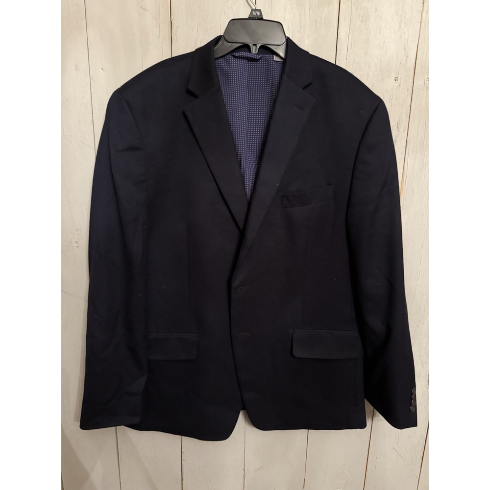 Michael Kors‎ 44R Navy Blue Silver Button Mens Blazer Sport Coat Jacket